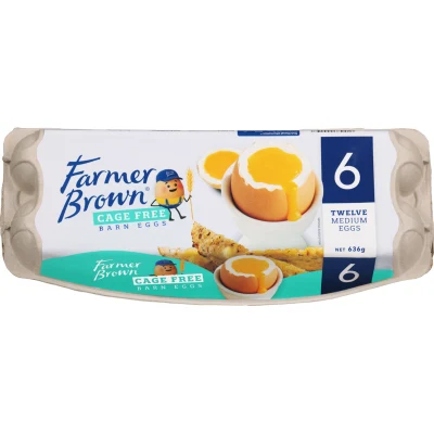 Eggs, 12 pack, size 6